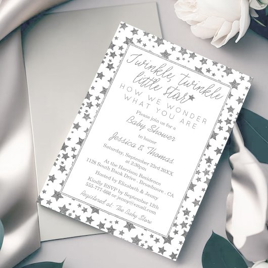 Twink, Twinkle Little Star Baby Dusche Einladung