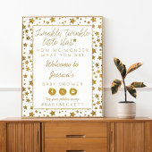 Twink, Twinkle Little Star Baby Dusche Empfang Poster