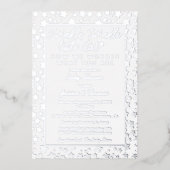 Twink, Twinkle Little Star Baby Dusche Real Folieneinladung (Vorderseite)