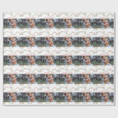 Twinkelleuchten Spaß helles Foto Urlaub Geschenkpapier (Flach)