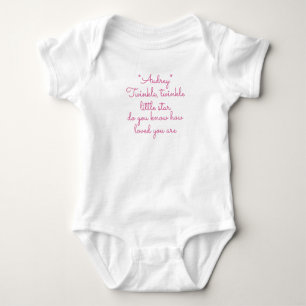 Twinkelstar Babybodysuit mit Monogramm Baby Strampler