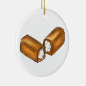 Twinkie Creme-gefüllte Snack Cake Food Feinschmeck Keramikornament (Rechts)