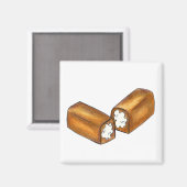 Twinkie Creme-gefüllte Snack-Junk Food Magnet (Vorderseite/Rückseite)