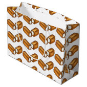 Twinkie Creme-gefüllte Snack-Junk-Lebensmittel-Ges Große Geschenktüte (Rückseite Schrägansicht)