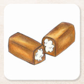 Twinkie Creme-gefüllte Snacks Cakes Junk Food Fein Rechteckiger Pappuntersetzer (Vorderseite)