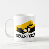 Twinkies vergessen nie hochauflösenden Entwurf Kaffeetasse (Links)