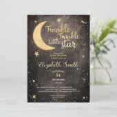 Twinkl-Stern geschlechtsneutrale Babydusche Einladung (Stehend Vorderseite)