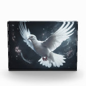 Twinklampen weiße Friedenstruppe Fotoblock (Vorderseite)