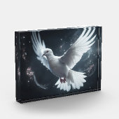 Twinklampen weiße Friedenstruppe Fotoblock (Links)