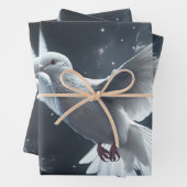 Twinklampen weiße Friedenstruppe Geschenkpapier Set (Beispiel)