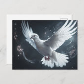 Twinklampen weiße Friedenstruppe Postkarte (Vorne/Hinten)