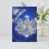 Twinkle Angel Einladung (Stehend Vorderseite)