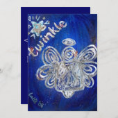Twinkle Angel Einladung (Vorne/Hinten)