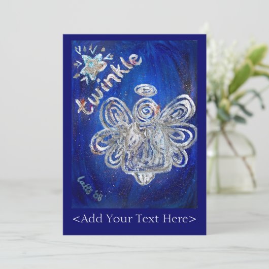 Twinkle Angel Einladung (Stehend Vorderseite)