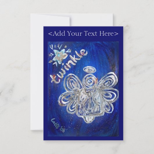 Twinkle Angel Invite Einladung (Vorderseite)