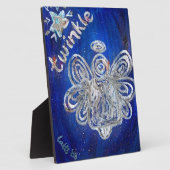 Twinkle Angel Kunstmalerei Geschenk Plaque Fotoplatte (Seite)