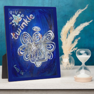 Twinkle Angel Kunstmalerei Geschenk Plaque Fotoplatte