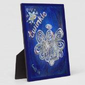 Twinkle Angel Kunstmalerei Geschenk Plaque Fotoplatte (Seite)