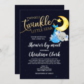 Twinkle Baby Shooter von Mail Baby Boy Einladung (Vorne/Hinten)