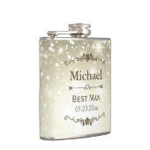 Twinkle beleuchtet Hochzeits-Trauzeuge-Trauzeugen Flachmann (Rechts)