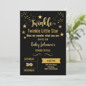 Twinkle Gender-Studie Einladung (Stehend Vorderseite)