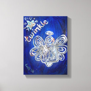 Twinkle Guardian Angel Art Wrapped Canvas Malerei Leinwanddruck