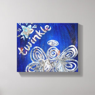 Twinkle Guardian Angel Art Wrapped Canvas Malerei Leinwanddruck