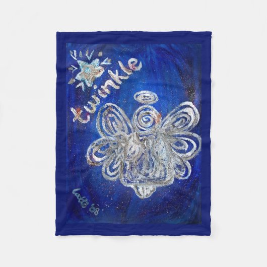 Twinkle Guardian Angel Custom Fleece Blanket (Vorderseite)