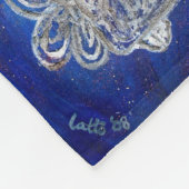 Twinkle Guardian Angel Custom Fleece Blanket (Ecke)