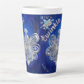 Twinkle Guardian Angel Custom Latte Tasse Cup (Vorderseite)