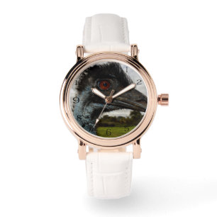 "Twinkle im Auge: Ein neugieriger Blick der Emu" Armbanduhr