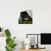 "Twinkle im Auge: Ein neugieriger Blick der Emu" Poster (Heimbüro)