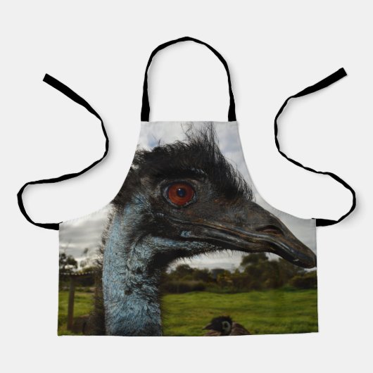 "Twinkle im Auge: Ein neugieriger Blick der Emu" Schürze (Vorderseite)