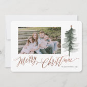Twinkle & Joy Watercolor Foto Weihnachtskarte Einladung (Vorderseite)