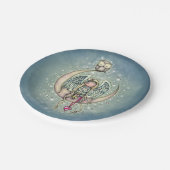 Twinkle Kleine Engel und Illustrierte Kunst Pappteller (Schrägansicht)