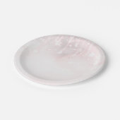 Twinkle kleine Star Rose Gold Baby Dusche Pappteller (Schrägansicht)