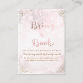 Twinkle kleine Star Rose Gold Buchen Baby Begleitkarte (Vorderseite)