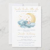 Twinkle kleine Stern Babydusche Einladung (Vorderseite)