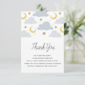 Twinkle kleine Sterne Babydusche Danke Karte (Stehend Vorderseite)