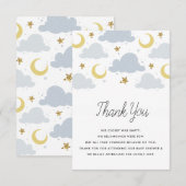 Twinkle kleine Sterne Babydusche Danke Karte (Vorne/Hinten)