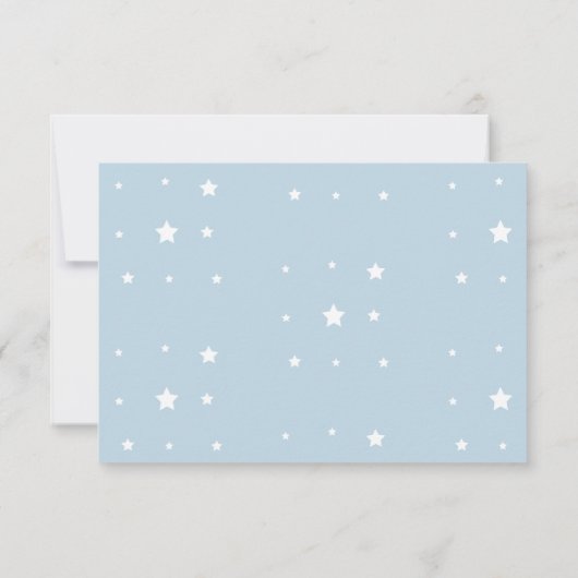 Twinkle kleine Sterne Blau Danke Notizzettel Mitteilungskarte (Rückseite)