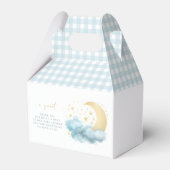 Twinkle kleine Sterne Gold Baby Boy Duschbox Geschenkschachtel (Rückseite)