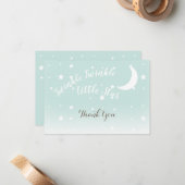 Twinkle kleine Sternenminze danke Notenkarten Mitteilungskarte (Vorderseite/Rückseite Beispiel)