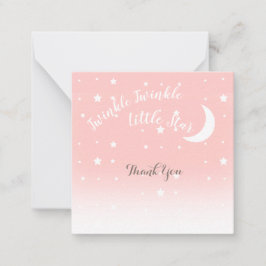 Twinkle kleine Sternkoralle rosa Dankeschön Karte