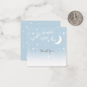 Twinkle kleiner Stern Blau Danke Karte (Vorderseite/Rückseite Beispiel)