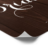 Twinkle Leuchten Brautparty Begrüßungszeichen Poster (Ecke)