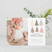 Twinkle Leuchten und Niedliche Nächte Feiertagskarte (Stehend Vorderseite)