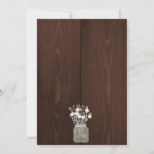 Twinkle Lichter rustikale Herbstblätter Stallenhoc Einladung (Rückseite)