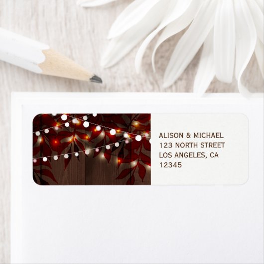 Twinkle Lichter rustikale Stallenholz Hochzeit Rsv (Insitu)