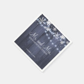 Twinkle Lichter Schneeflocken mehr und mehr Hochze Serviette (Ecke)